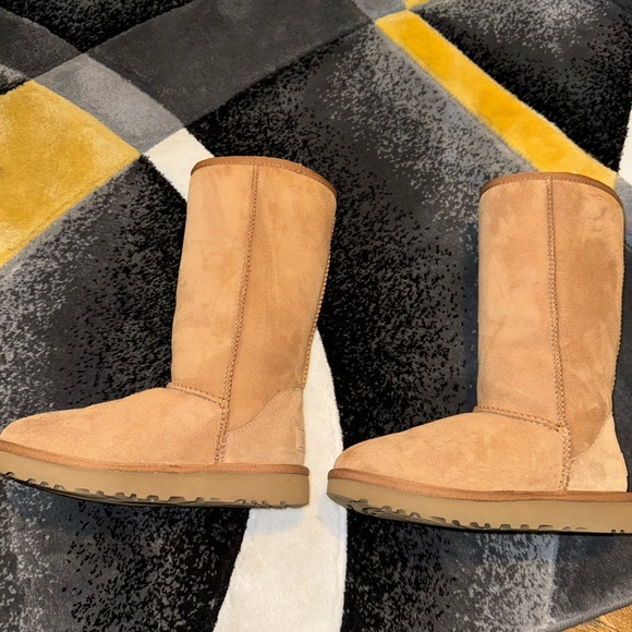 UGG Tan Suede Tall Boots - Picture 3 of 4
